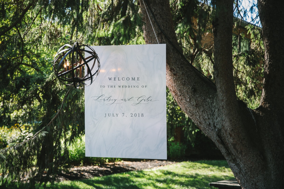 wedding welcome sign