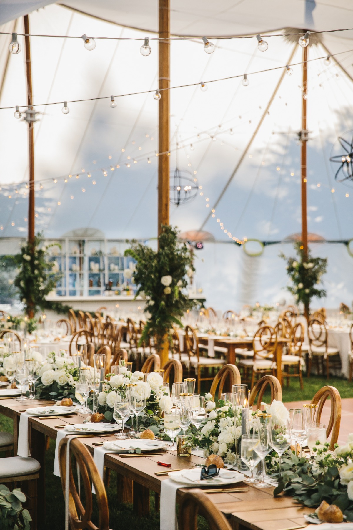 tented wedding reception