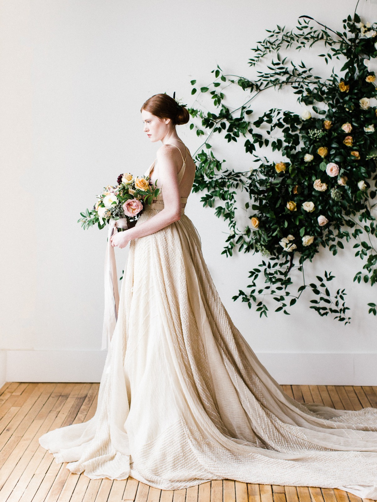 vintage inspired wedding dress by Carol Hannah