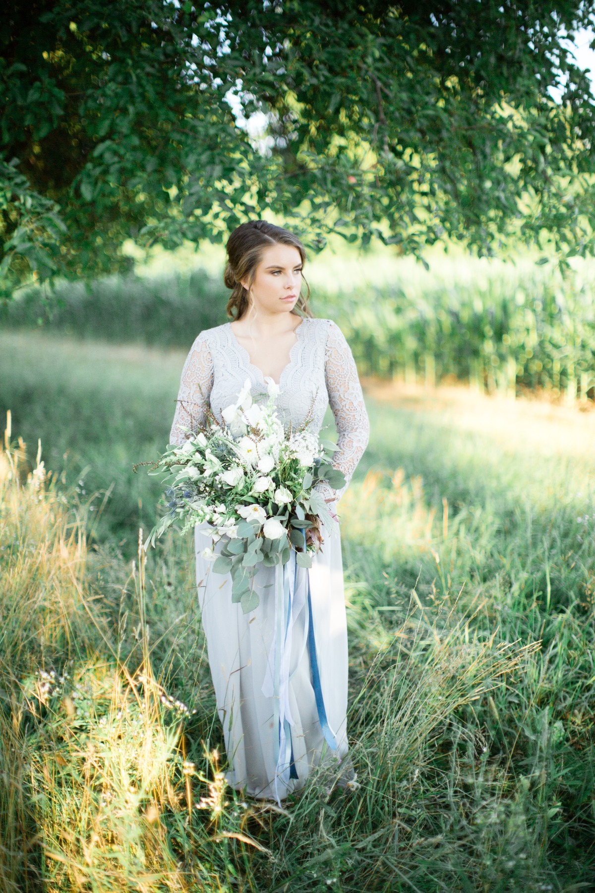 Modern Cinderella Bridal look