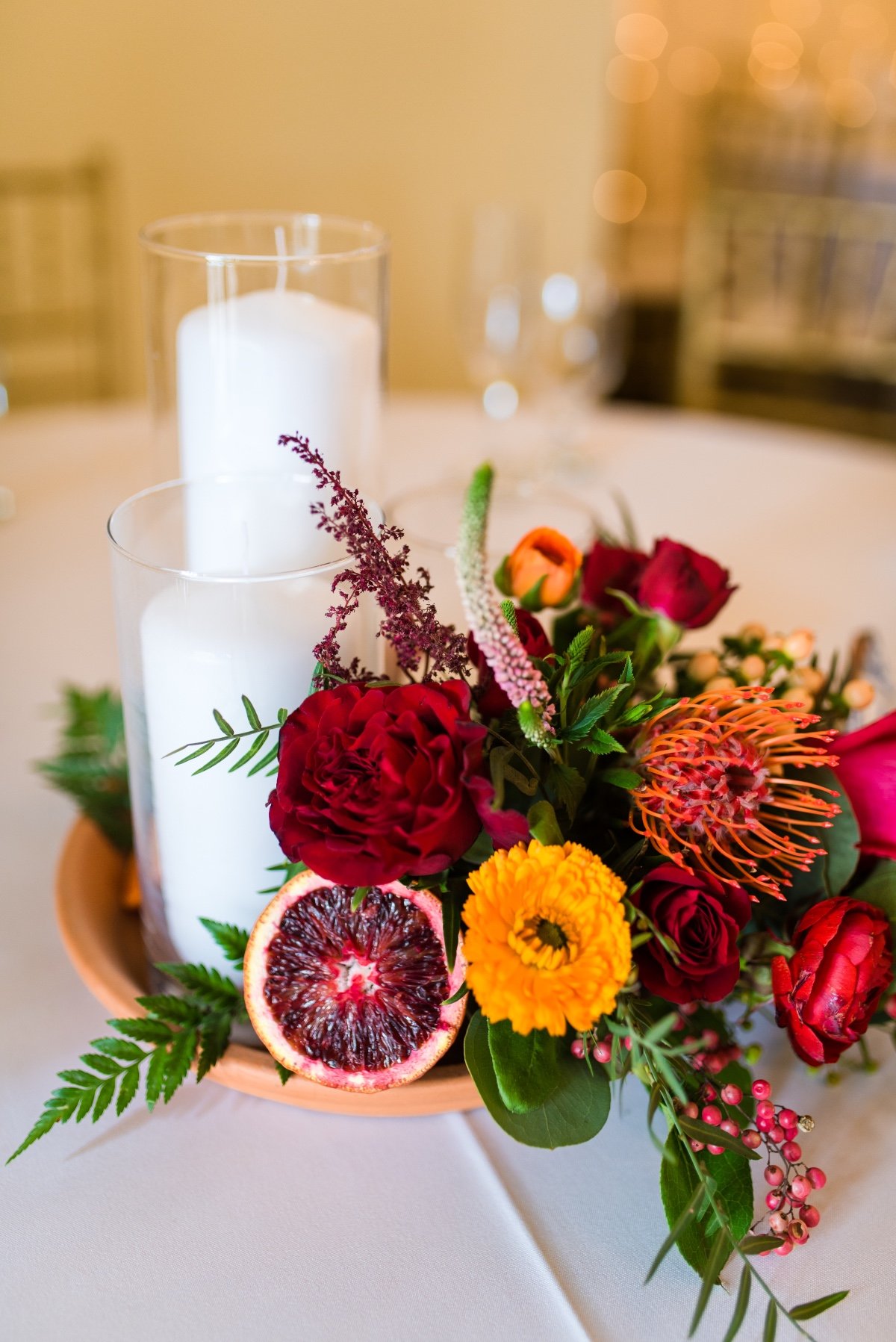 Dried fruit centerpiece