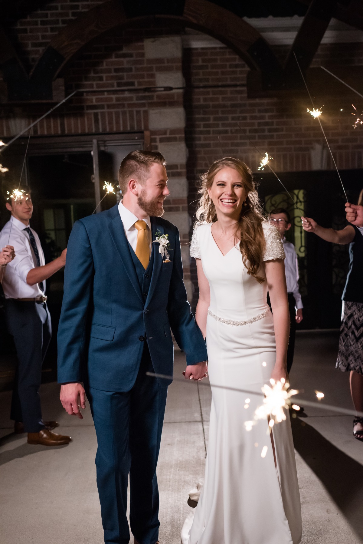 wedding sparkler exit