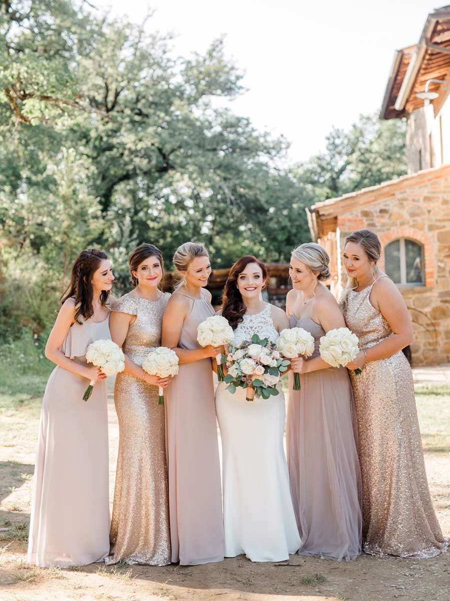 A Relaxed Rustic Chic Tuscany Wedding With A Limited Guest List
