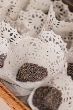 lavender seed wedding confetti