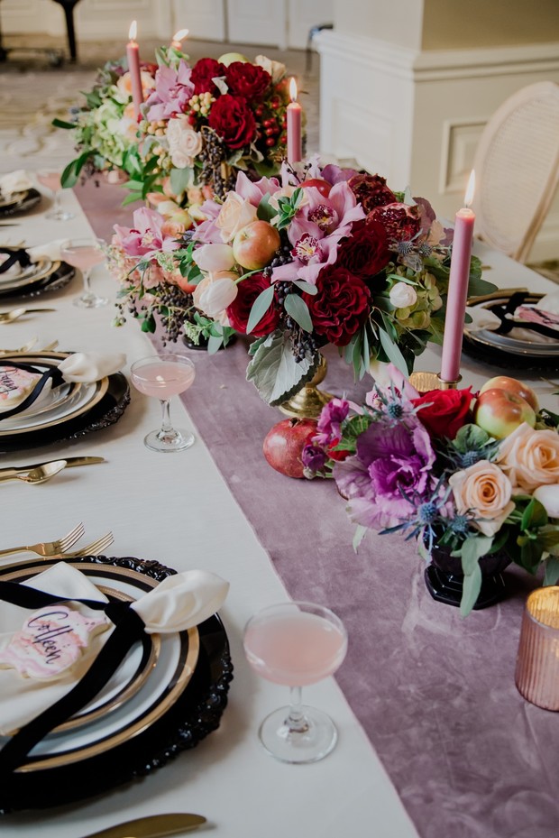 Shake Up Your Spring Wedding With A Dramatic Color Palette