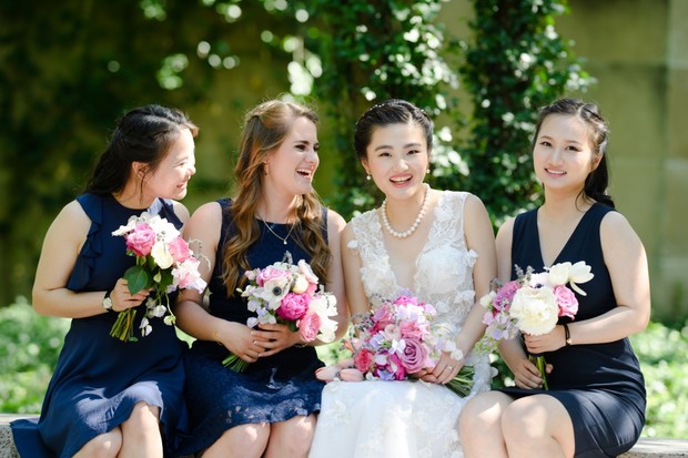 modern bridesmaid style