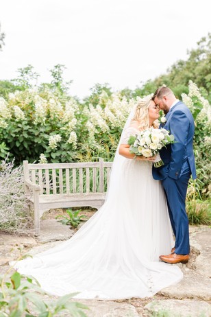 sweet wedding couple portrait