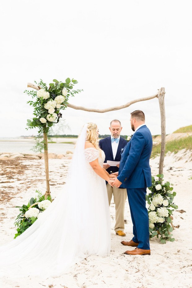 saying I do on the beach