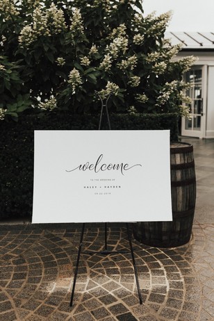 wedding welcome sign