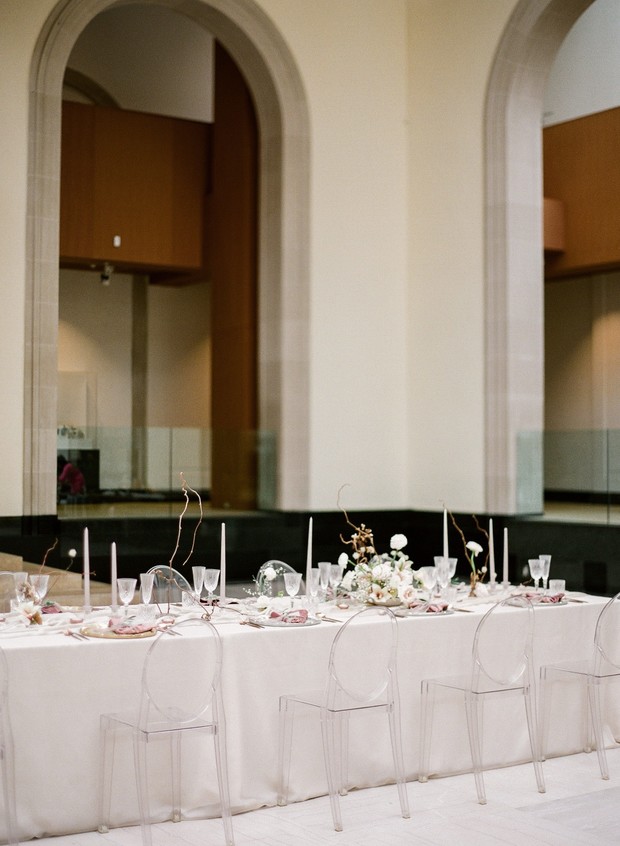 modern wedding reception design