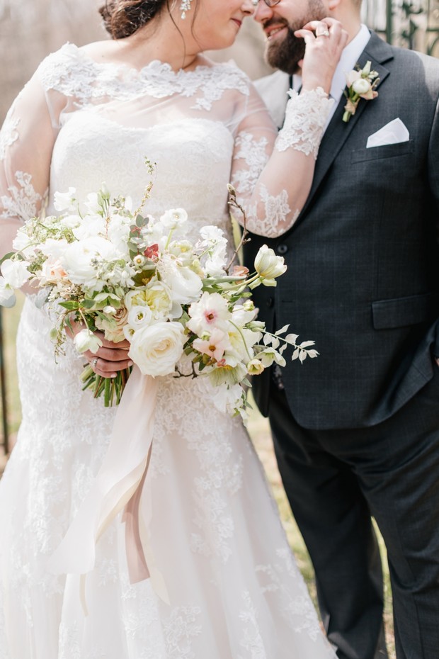 naturally elegant wedding bouquet