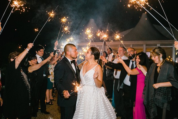 wedding sparkler exit