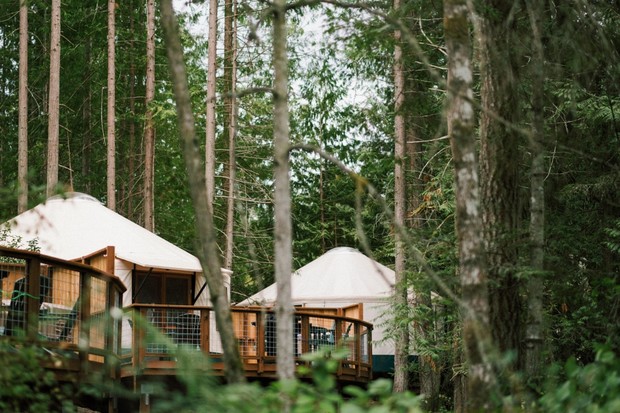 glamping in the San Juan Islands