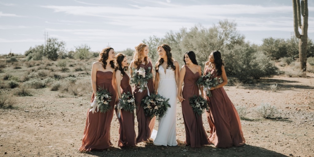 desert bridesmaid dresses