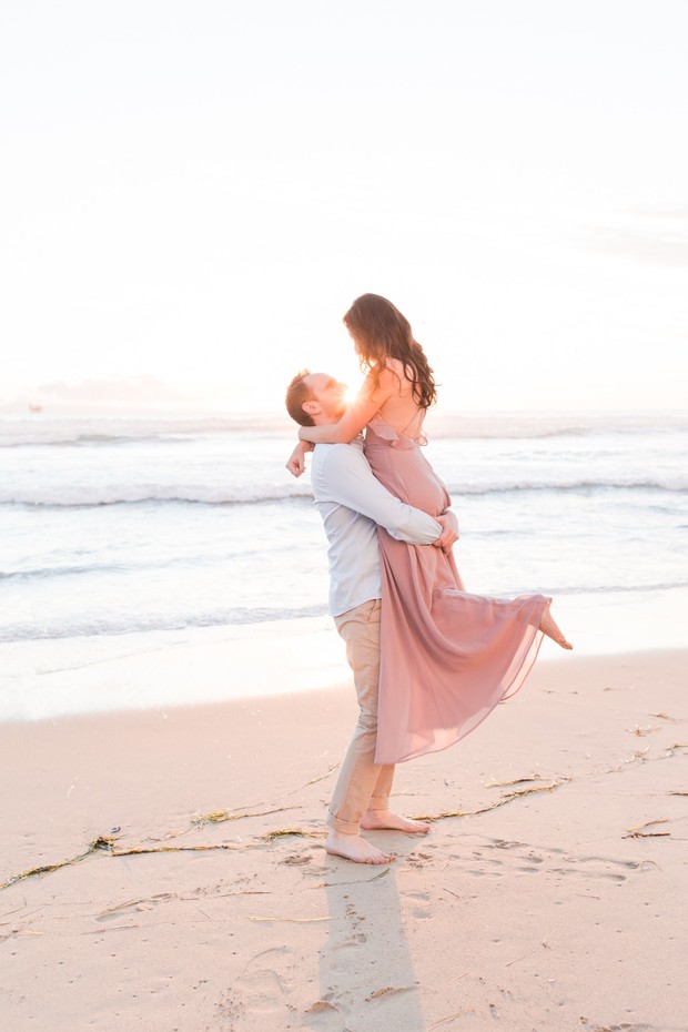 beach engagement shoot