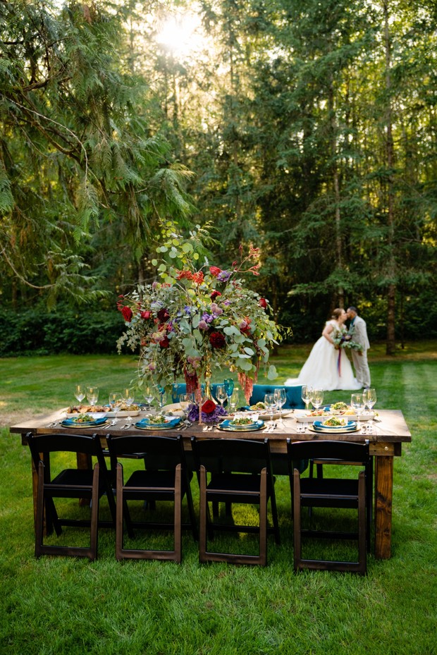 outdoor wedding reception idea