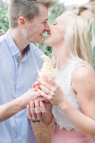 sweet engagement couple photo idea