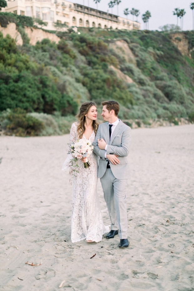 wedding couple on the beach