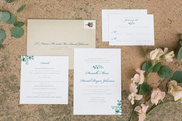 elegant wedding stationery