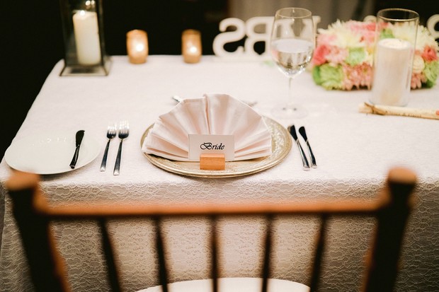 wedding place setting