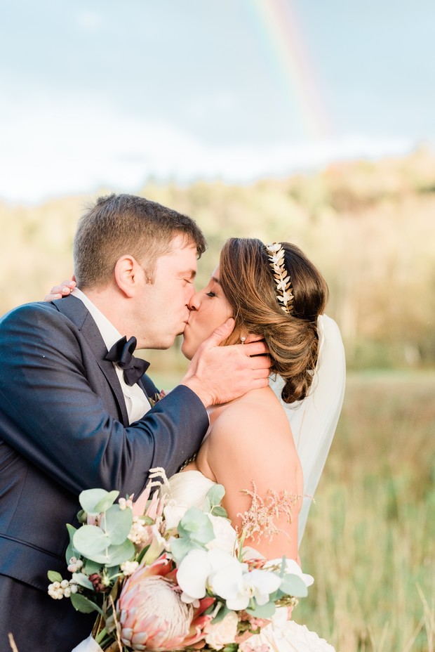 rainbow wedding backdrop