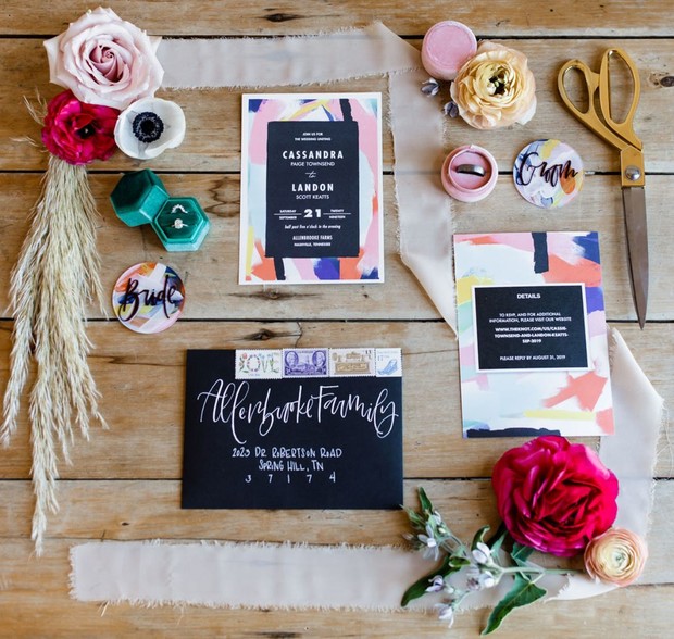 fun and funky wedding invitations