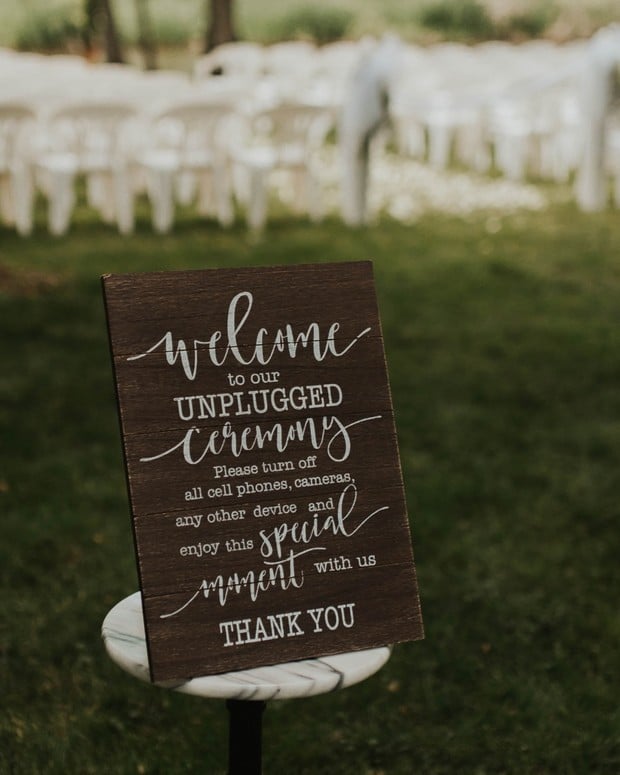 wedding sign