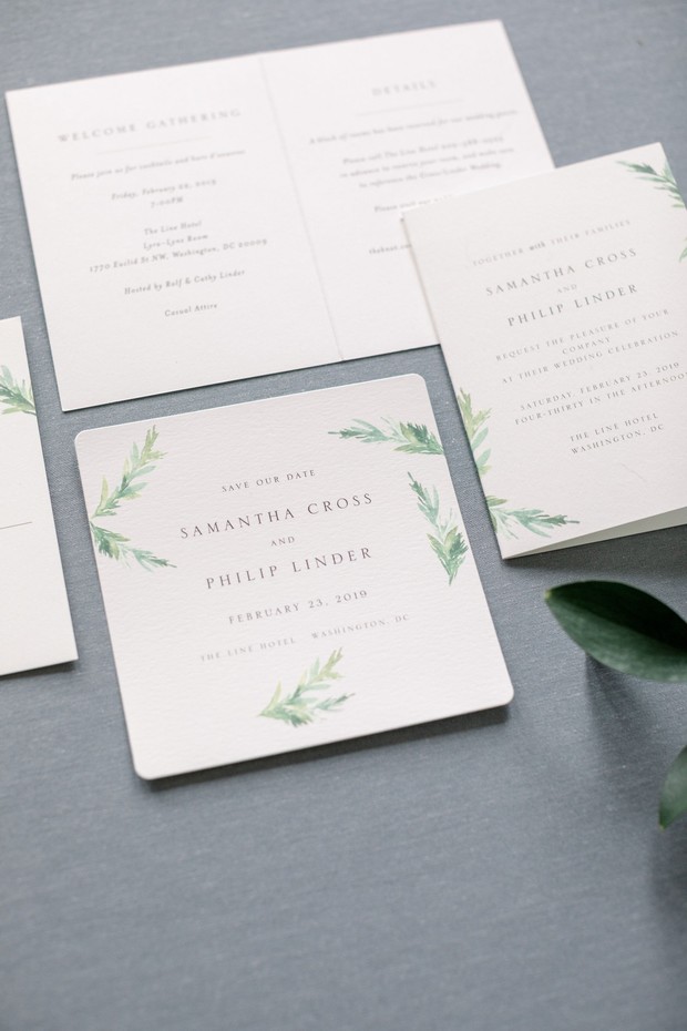 elegant wedding inviation