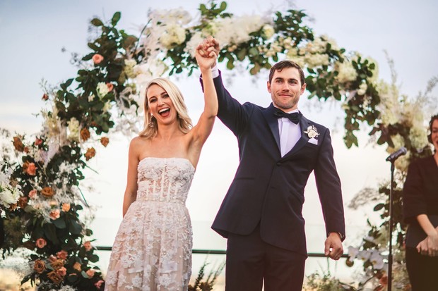 just married! rooftop wedding