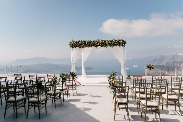 santorini wedding ceremony