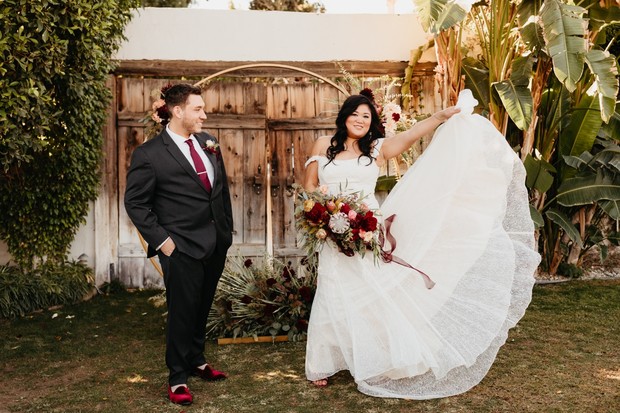 Cute bride portrait