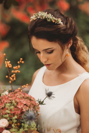 floral hair crown