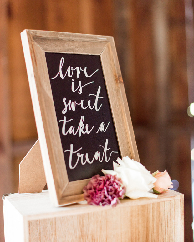 love is sweet wedding sign