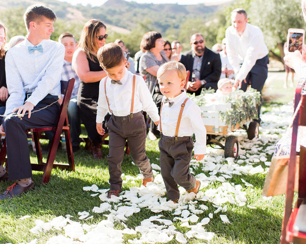 wedding ring bearers and flower girl