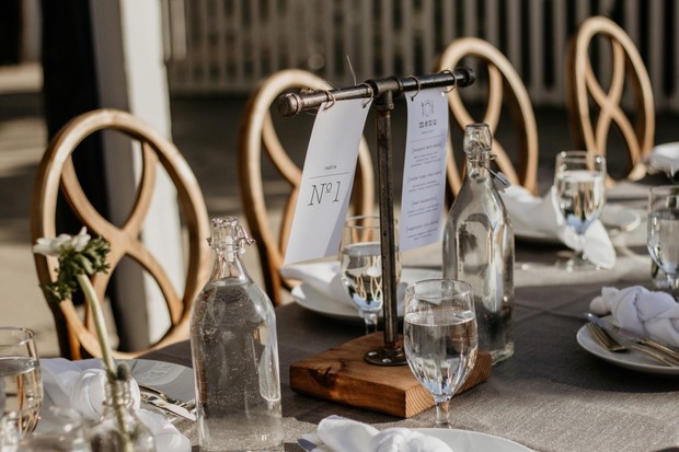 modern and chic wedding table decor