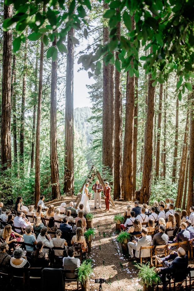 forest wedding ceremony