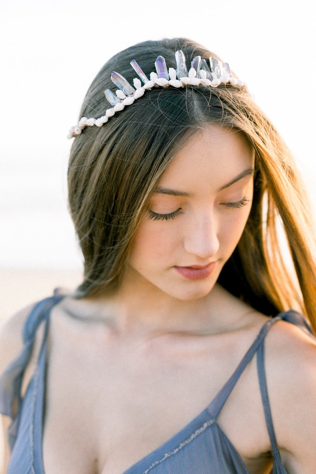 crystal wedding crown