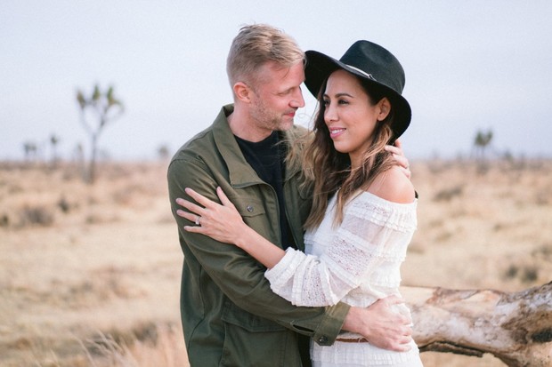 Desert engagement from Joshua Tree