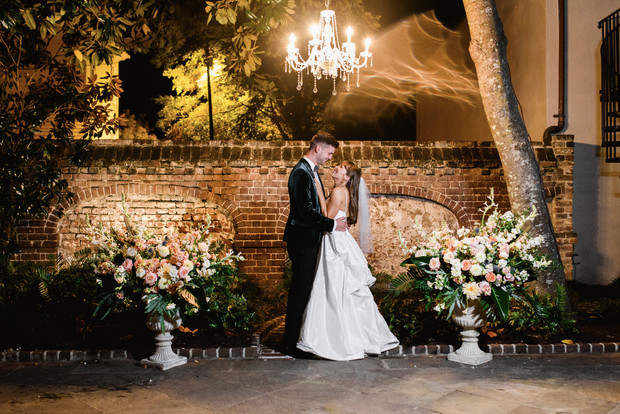 dramatic wedding photo