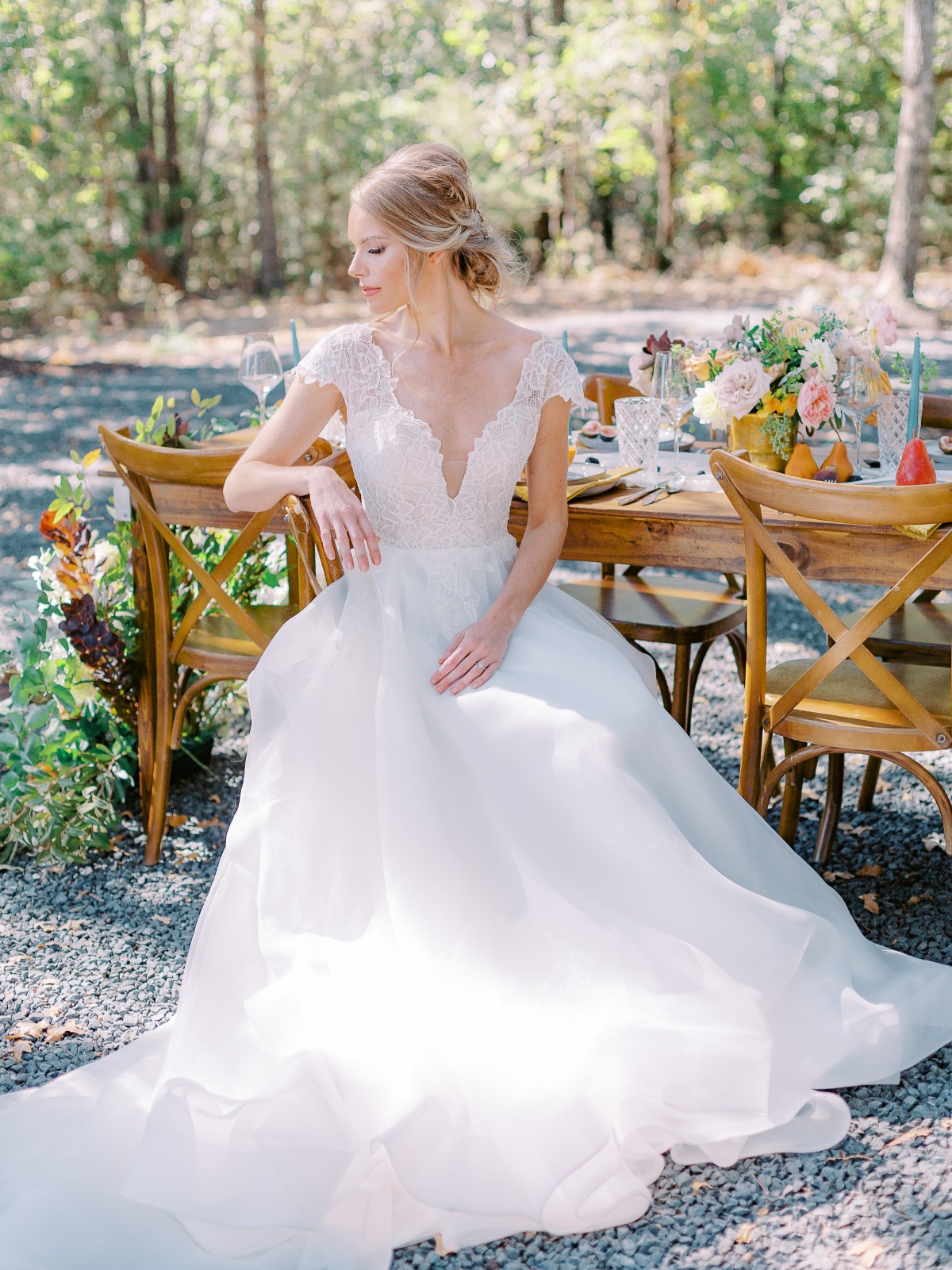 BLUSH by Hayley Paige Style #WILLOW cap sleeve ballgown