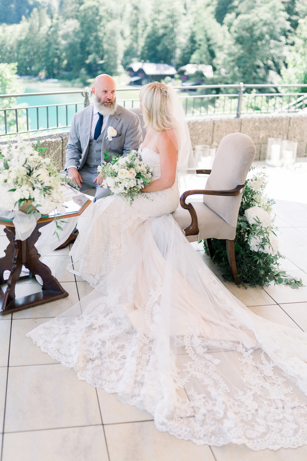 outdoor wedding ceremony in Austria