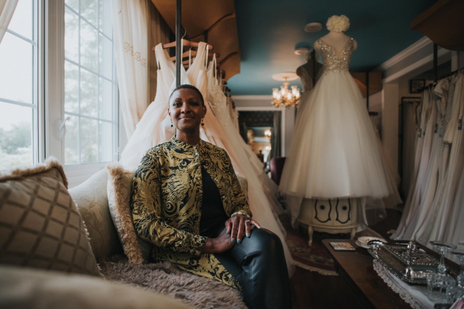 Nathale Phillips Founder & President of Ma Cherie Bleue Bridal Boutique De La MariÃ©e