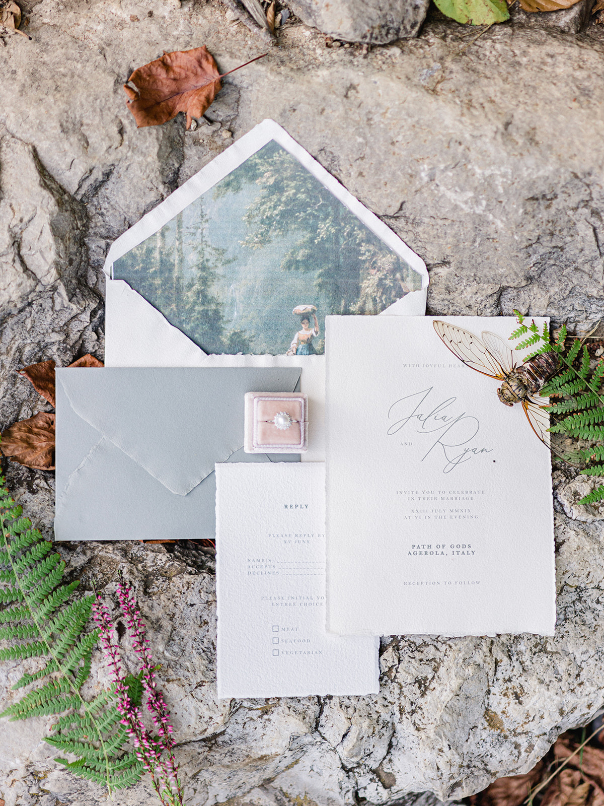 simple wedding invitation