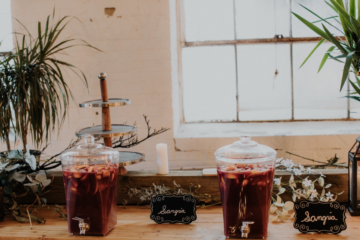 Sangria drink station