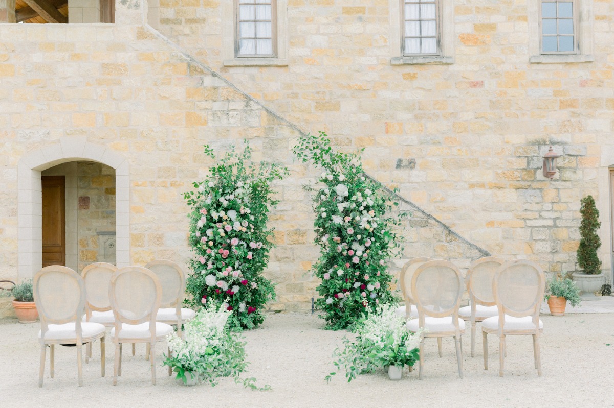 Sunstone Villa outdoor wedding ceremony