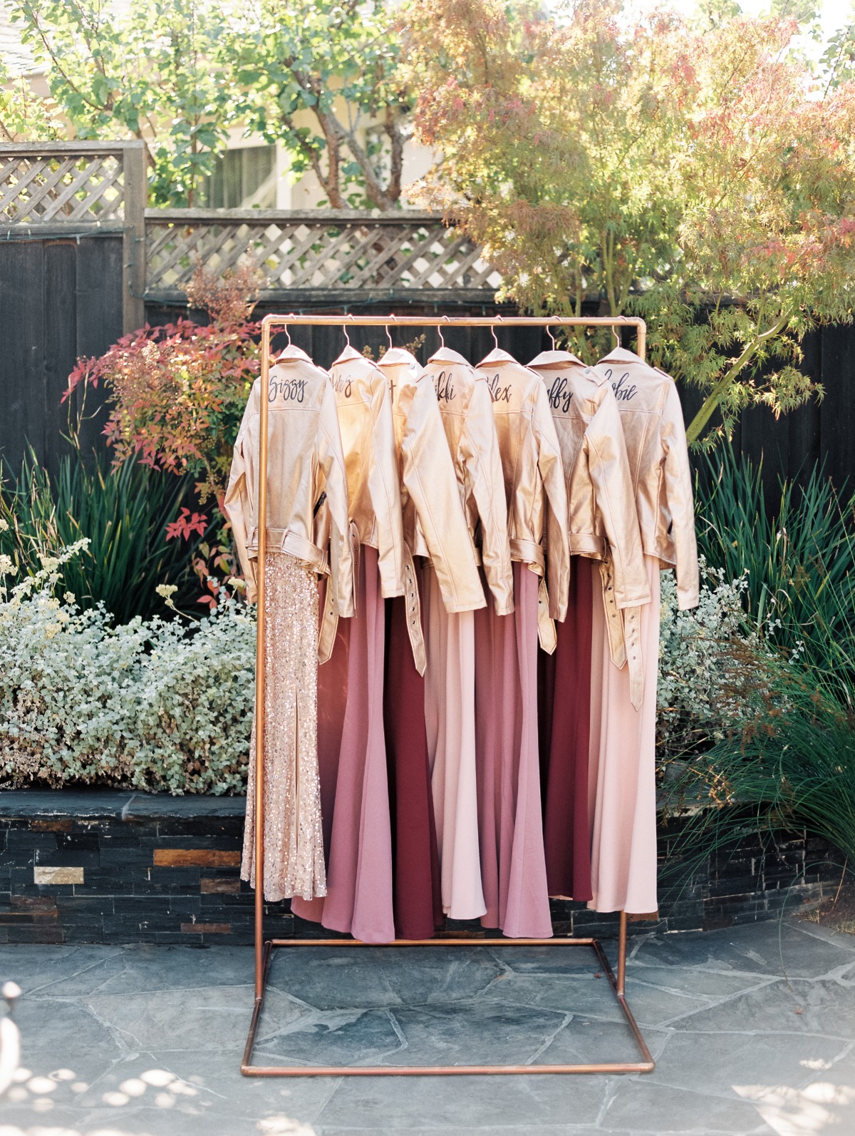 bridesmaid dress display