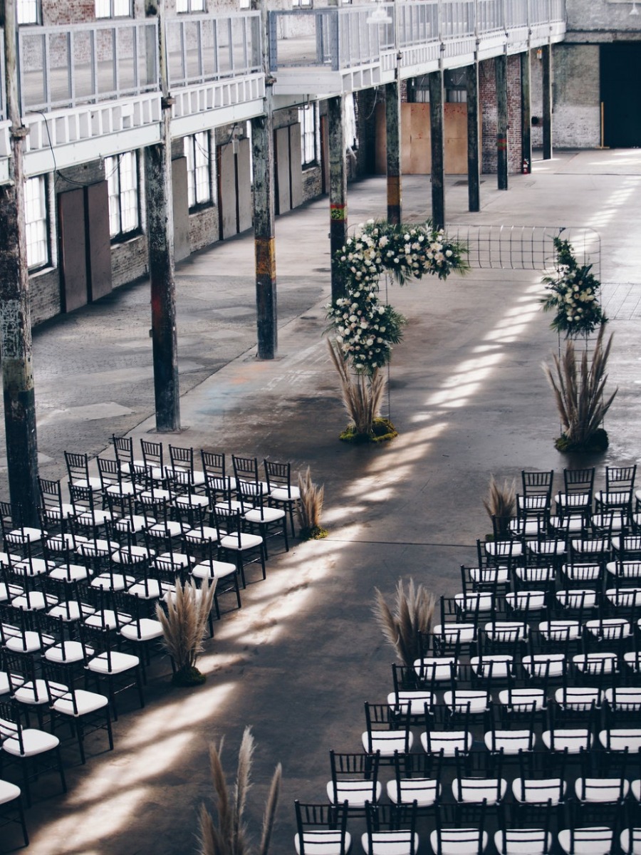 New Jersey Community Couple Has An Industrial Glam Wedding