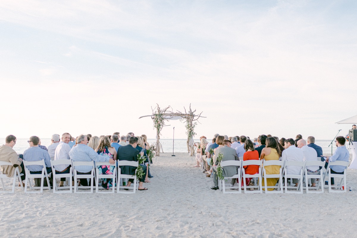 beach wedding ceremony