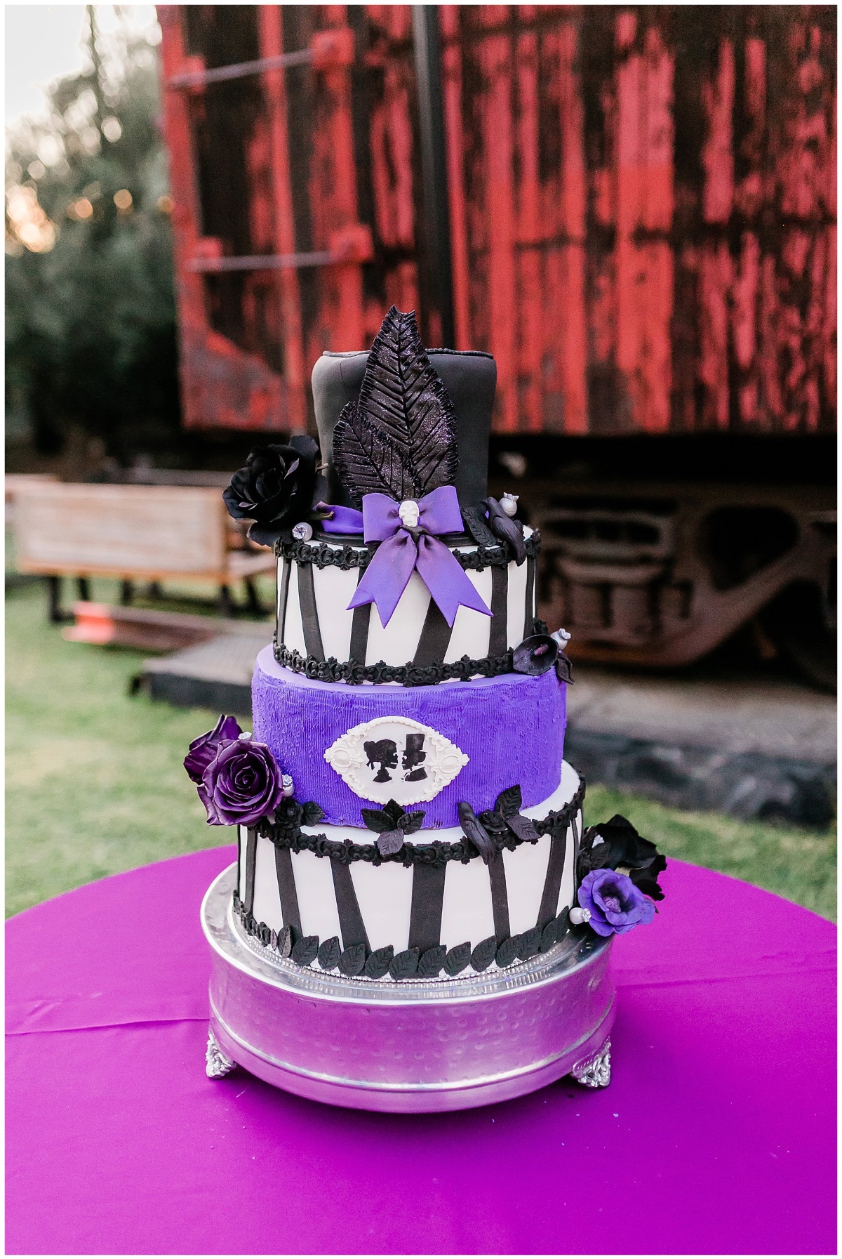 Disney's Haunted Mansion Theme Wedding at Heritage Square Museum in Los Angeles