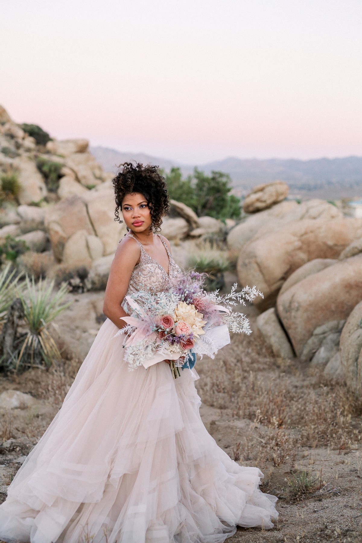 Iridescent  Dreams Surprise Wedding in Joshua Tree